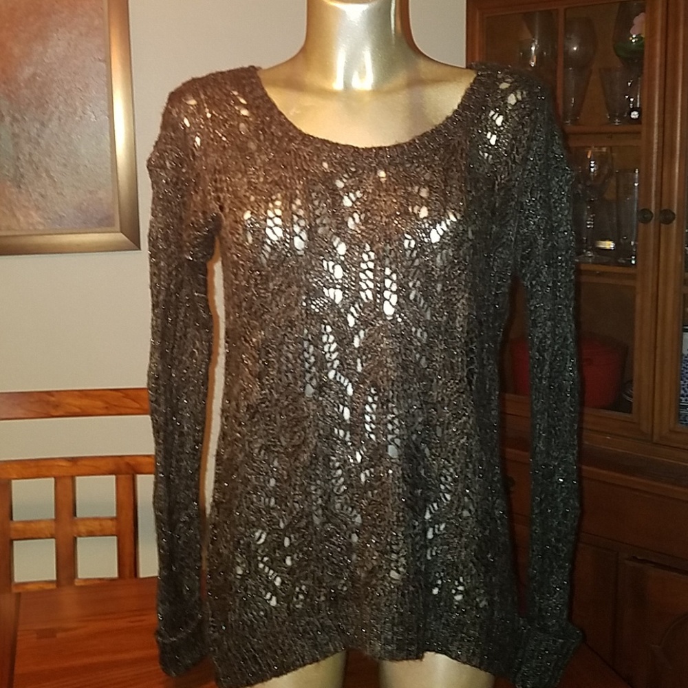 NWT, Decree Open Knit Sweater